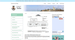 Desktop Screenshot of comune.tollo.ch.it