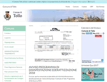 Tablet Screenshot of comune.tollo.ch.it